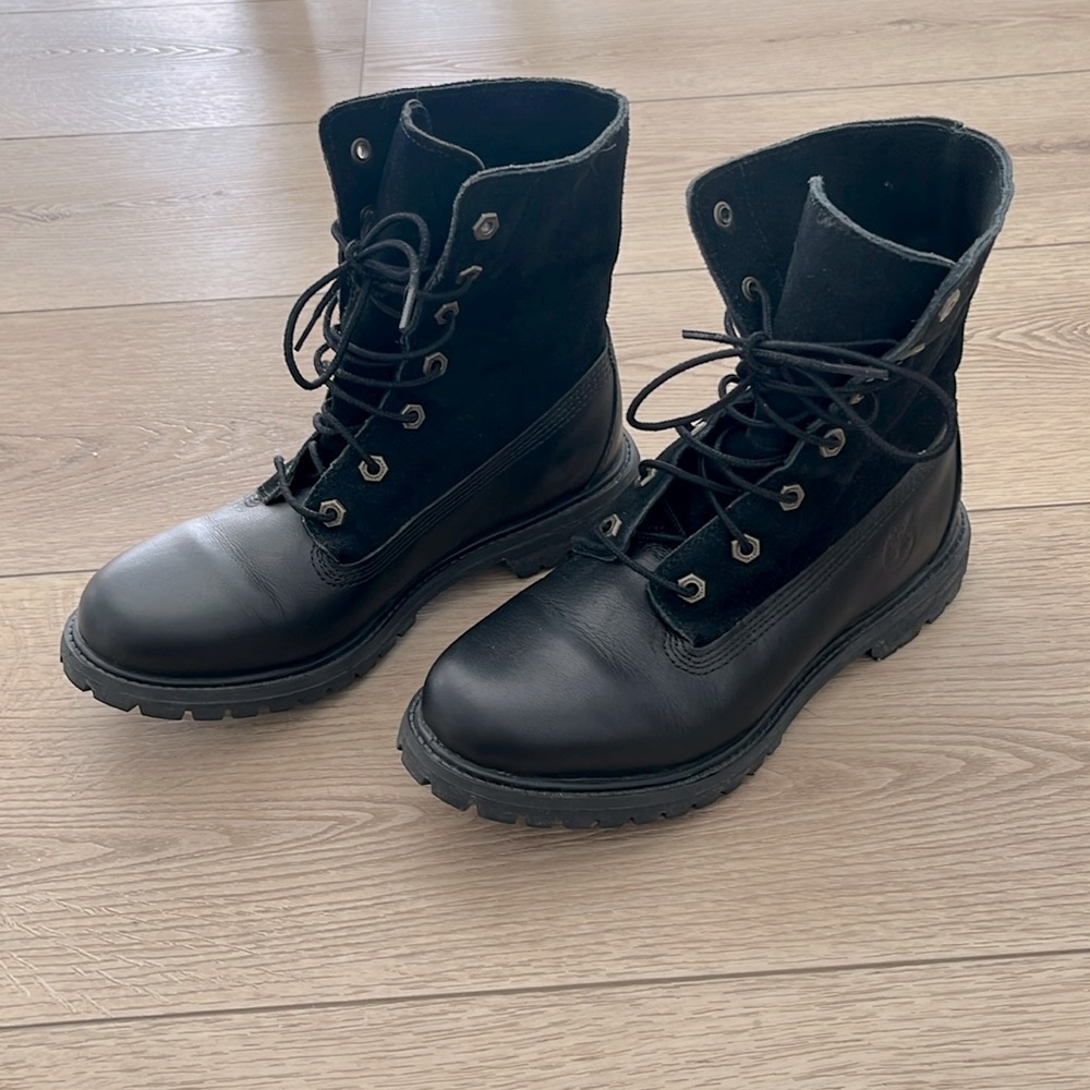 Timberland Jayne Earthkeepers Anti-Fatigue Black Waterproof Boots 8.5